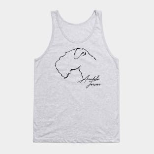 Airedale Terrier profile dog lover gift Tank Top